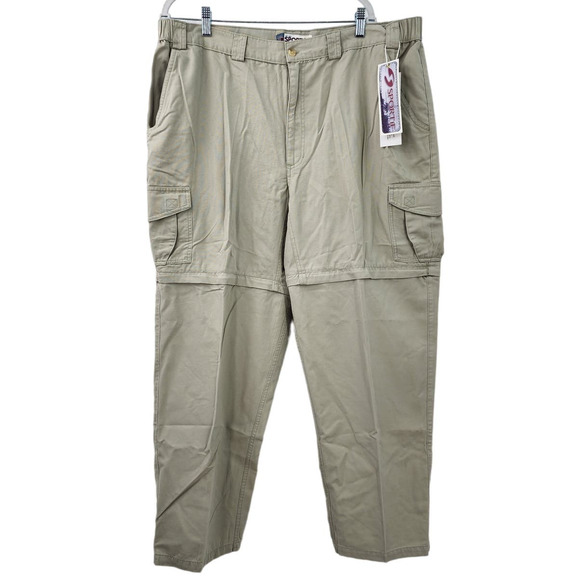 New NWT Sportif Sahara Convertible Pants‎ In Wheat Size 42 - Picture 1 of 10
